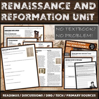 Preview of Renaissance and Reformation Complete Curriculum Unit