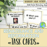 Renaissance and Reformation Task Cards
