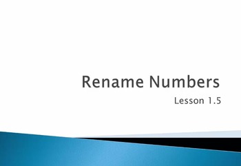 Preview of Rename Numbers - (Video Lesson: Go Math 4.1.5)