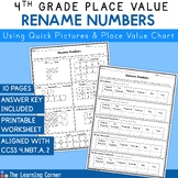 Rename Numbers Worksheet 4th Grade