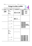 renaming numbers worksheet teachers pay teachers