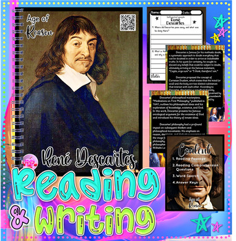 Preview of René Descartes | Influential People | Reading Comprehension + Answer