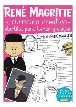 Preview of René MAGRITTE currículo creativo - Artistas famosas Español / Spanish arte