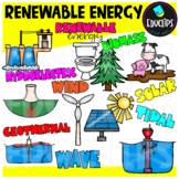 Renewable Energy Clip Art Set - EARTH DAY {Educlips Clipart}