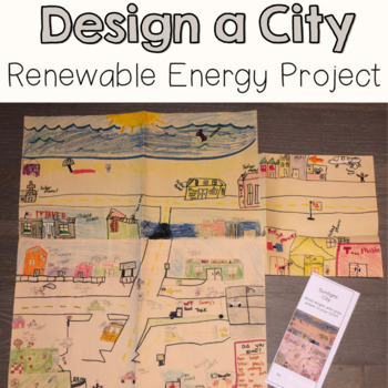 Preview of Renewable Energy Design a City Project | Digital Project Based Learning (PBL)