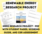 Renewable Energy Research Poster Project - PDF & Easel Version