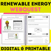 Renewable Energy WebQuest - Research Project Activity 