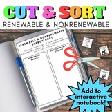 Renewable & Nonrenewable Energy - Interactive Notebook & P