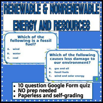 Renewable & Nonrenewable Energy and Resources by Hola Elementary