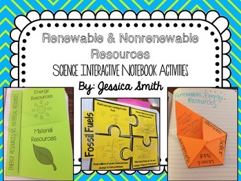 Preview of Renewable and Nonrenewable Resources Interactive Notebook