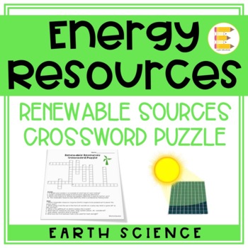 Preview of Renewable Resources Activity