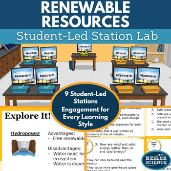 Preview of Renewable Resources Student-Led Station Lab
