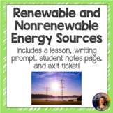 Renewable and Non-Renewable Energy Resources