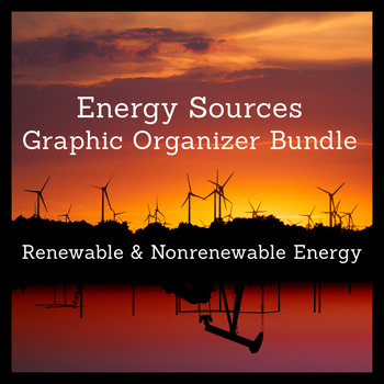 Preview of Renewable and Nonrenewable Energy Graphic Organizer Bundle