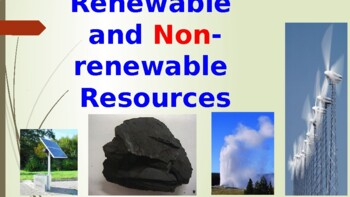 Renewable and non-renewable resources by Idris Adebayo | TpT