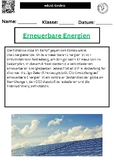 Renewable energies Summary in German
