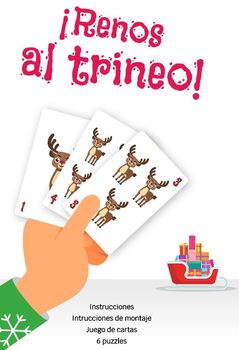 Preview of Renos al trineo! - Juego de cartas (español)