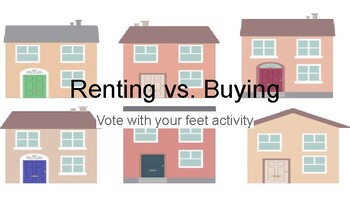 Preview of Renting Vs. Buying Vote with Your Feet Activity
