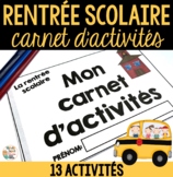 Rentrée Scolaire (Carnet d'activités)   -   French Back to