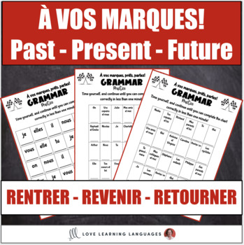 French Verbs Rentrer Revenir Retourner Present Past Future Vos Marques