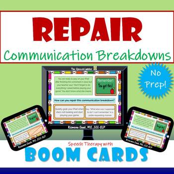 Preview of Repair Communication Breakdowns: Boom Cards