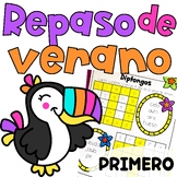 Repaso de verano PRIMERO Summer Review in Spanish First Grade