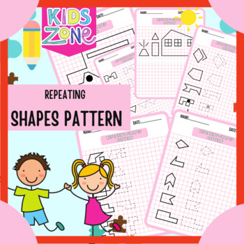 Repeat Pattern. Tracing Lines Activity, Special for preschool kids by ...