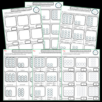 Repeated Addition Arrays! An Excellent Intro or Practice Resource!