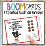 Repeated Addition and Arrays BOOM CARDS Digital Math Games