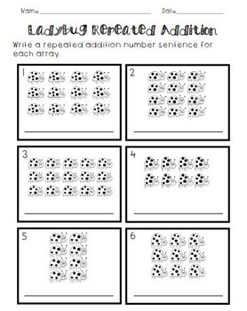 repeated addition and arrays by mrs kiswardys class tpt