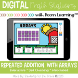 Repeated Addition with Arrays | Digital Task Cards | Boom Cards™