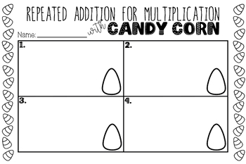 Preview of Repeated Addition with Candy Corn