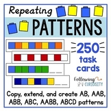 Repeating Patterns | Math Center Task Card Activity
