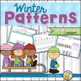 Repeating Patterns Digital SMARTboard lesson - Winter Theme