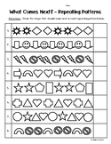 Repeating Patterns - What Comes Next? Worksheet