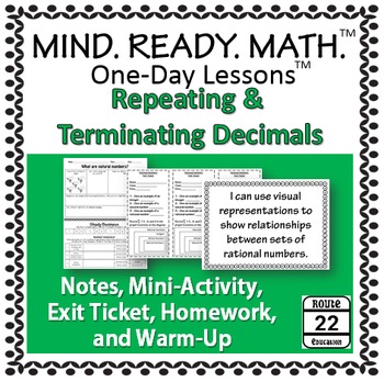 Preview of Repeating and Terminating Decimals Notes