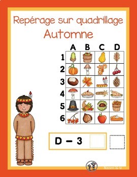 Reperage Sur Quadrillage L Automne By Manon Rodrigue Tpt