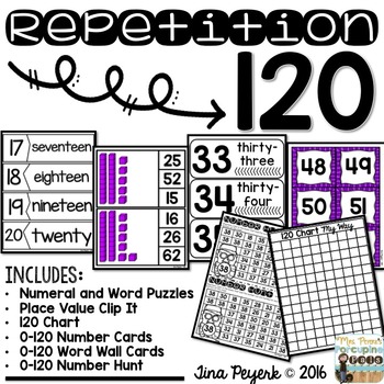 Preview of Number Sense to 120: Charts, Cards, Puzzles, & Mazes