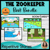 Repetitive Stories Speech Therapy BUNDLE Boom Cards™ Zoo Theme