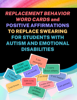 Preview of Replacement Words and Phrases for Autism, EBD, Inappropriate Language, SEL