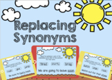 Replacing Synonyms Boom Cards