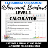 Assessment Tracker | Achievement Standard Calculator | Maths & English Level 1