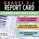 Report Card Comment Bank | Grades 3-6 Bundle | Ontario