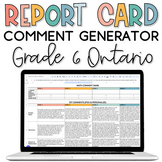 Report Card Comment Generator | Editable Ontario Report Ca