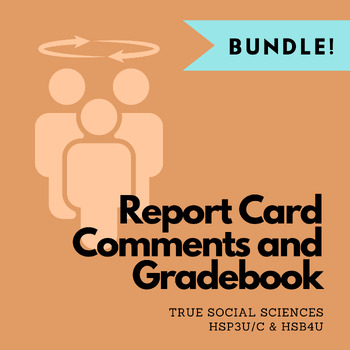 Preview of Report Card Comment Generators and Gradebooks: True Social Sciences