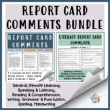 Report Card Comments Bundle – General, Reading, Writing, R