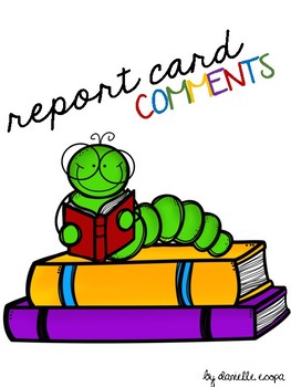 Preview of Report Card Comments (Reading, Writing, Listening, Speaking)