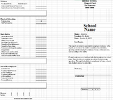 Report Card (Excel) - Elementary/Middle School