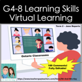 Report Card Learning Skills Comments - Virtual Learning Te