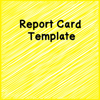 Preview of Report Card Template